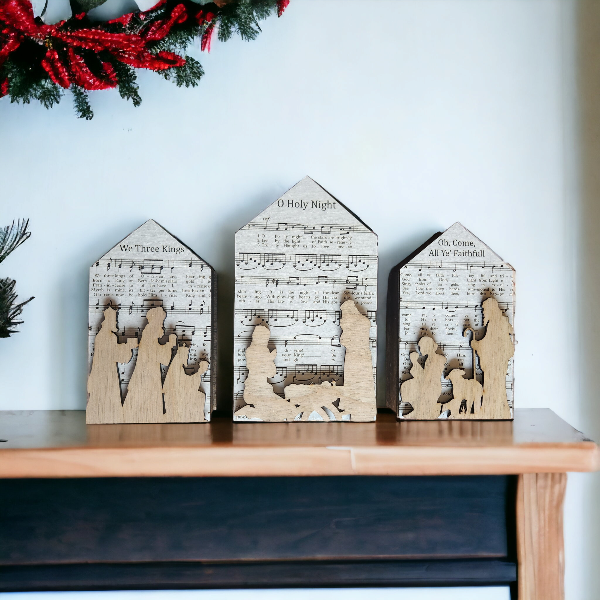 Nativity Scene Shelf Sitter Set