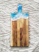 Load image into Gallery viewer, Ocean Resin Paddle Charcuterie Board
