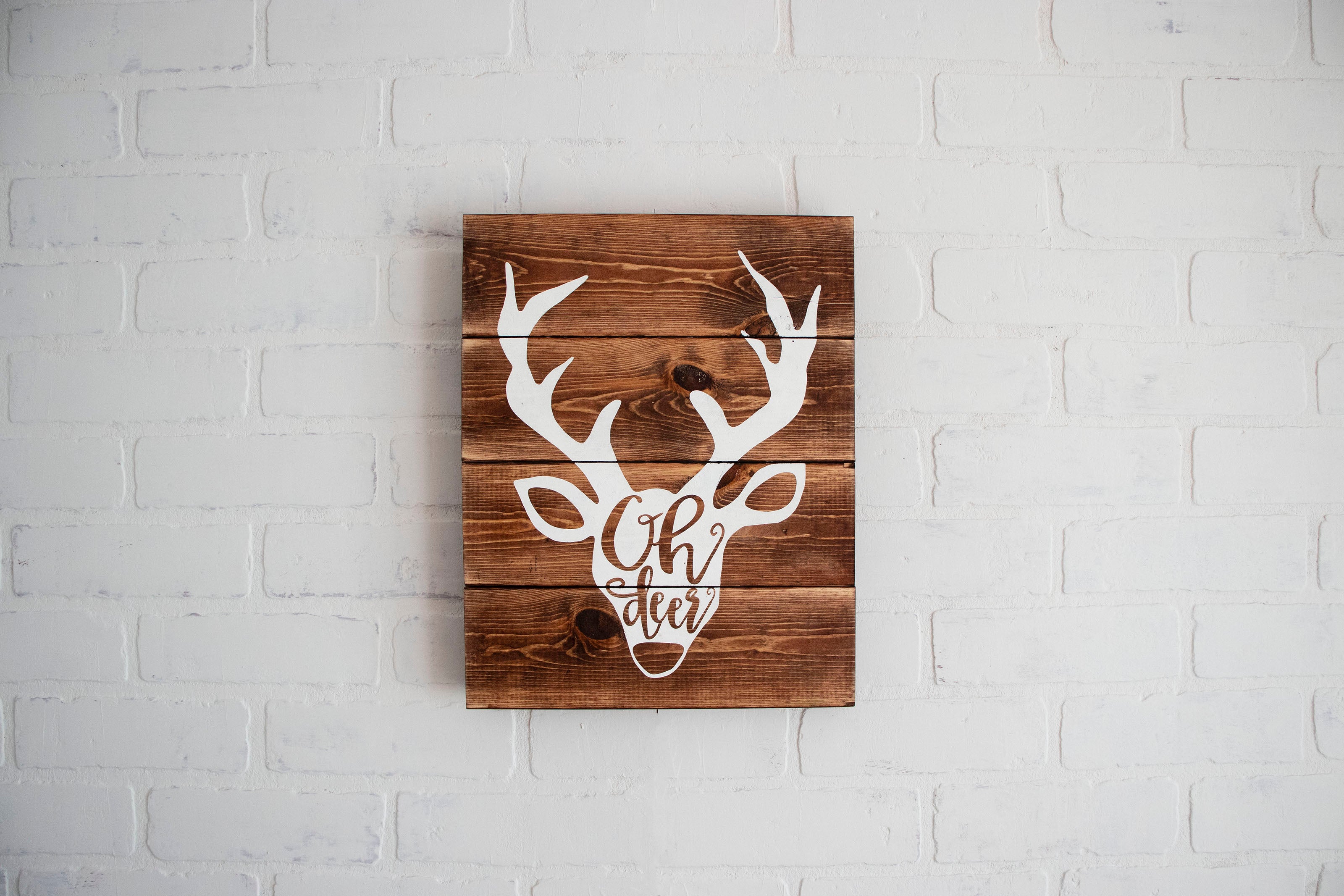 Oh Deer Wood Sign