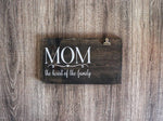 Load image into Gallery viewer, Mom - The heart of the family, Photo holder sign
