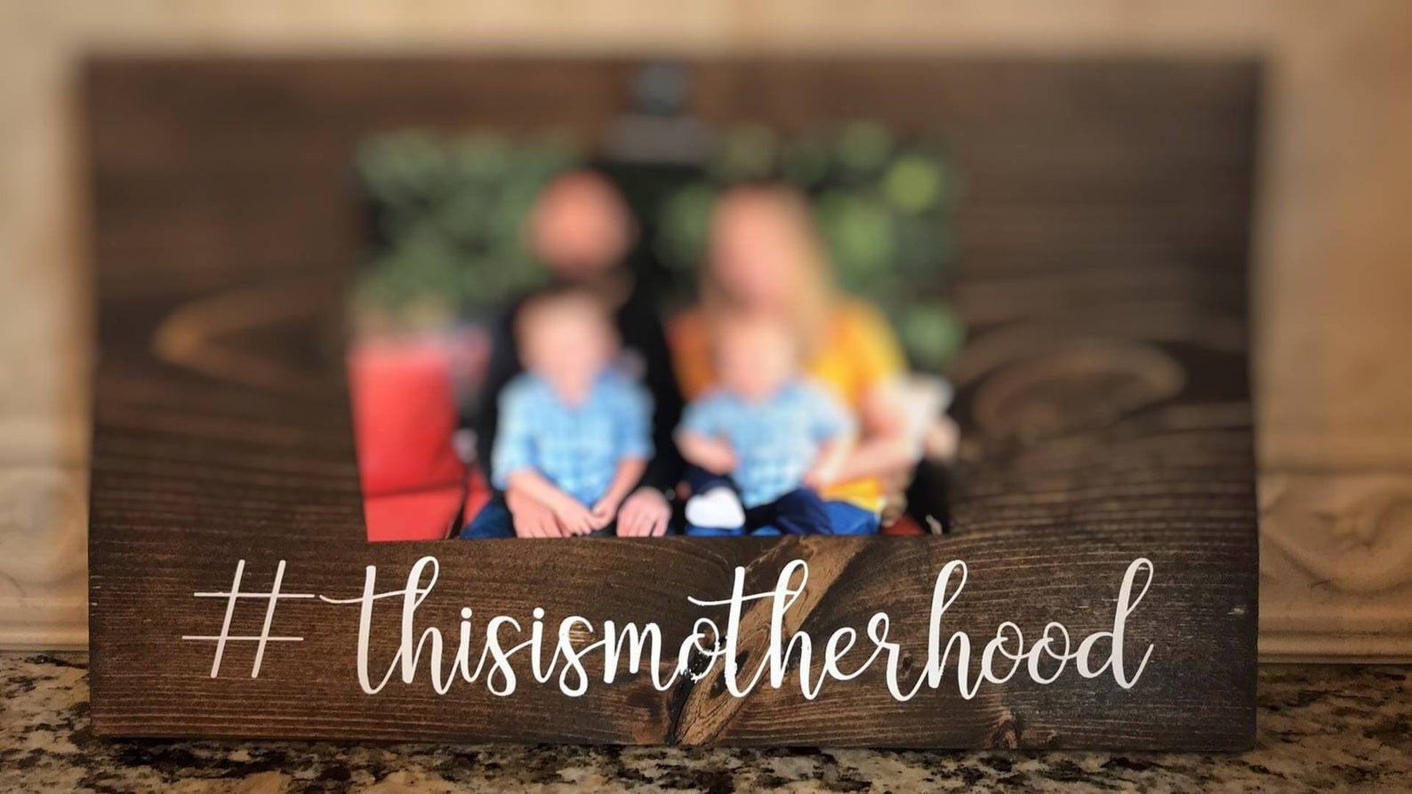 This is Motherhood Picture Holder Sign